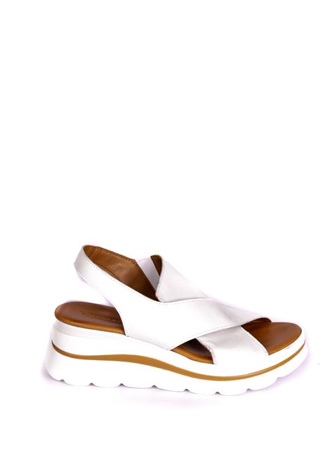 White crossed sandal VINCENT VEGA | FZ886VIT-BIANCO